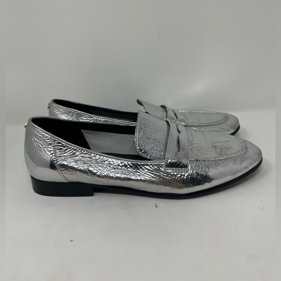 Kate Spade New York METALLIC SILVER Women's Genevieve Loafers, US 7.5 - Picture 3 of 14